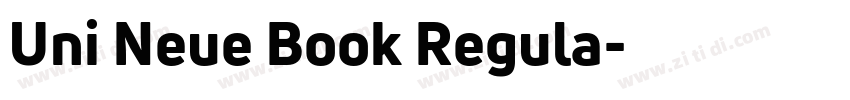 Uni Neue Book Regula字体转换